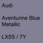 Preview: Audi, Aventurine Blue Metallic, LX5S / 7Y.